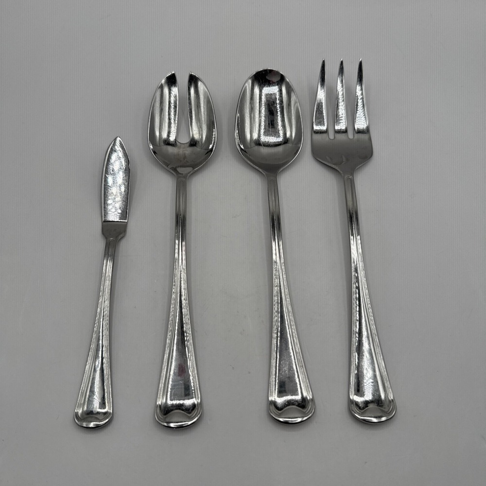 Oneida FLAMBE Serving (4pc Set)‎ Tablespoon Pierced Fork 18/10 Stainless